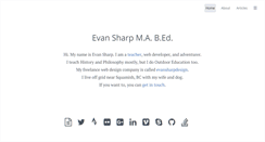 Desktop Screenshot of evansharp.ca